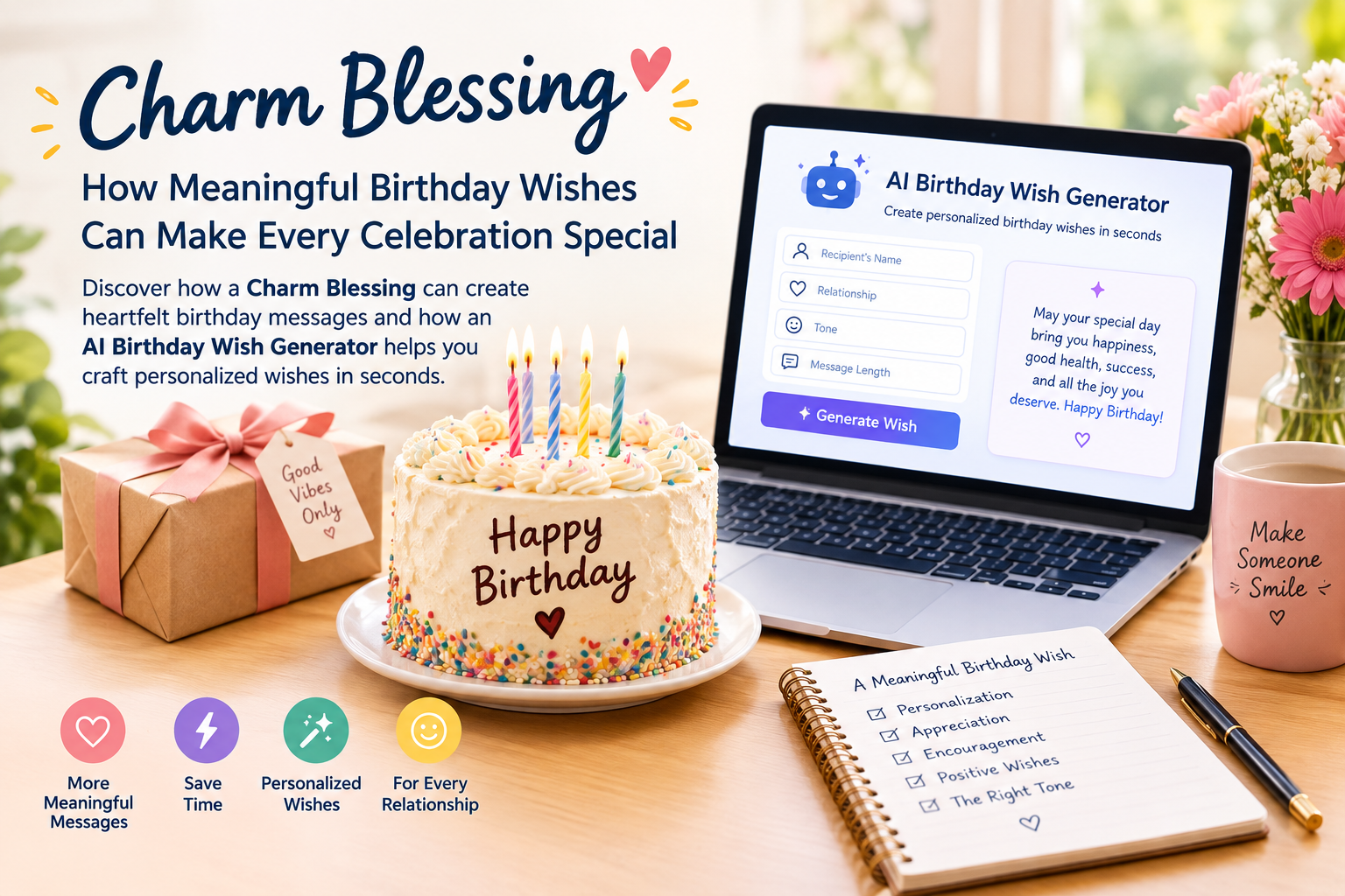 Charm Blessing: A Complete Guide to Meaningful Birthday Wishes and AI Birthday Wish Generator