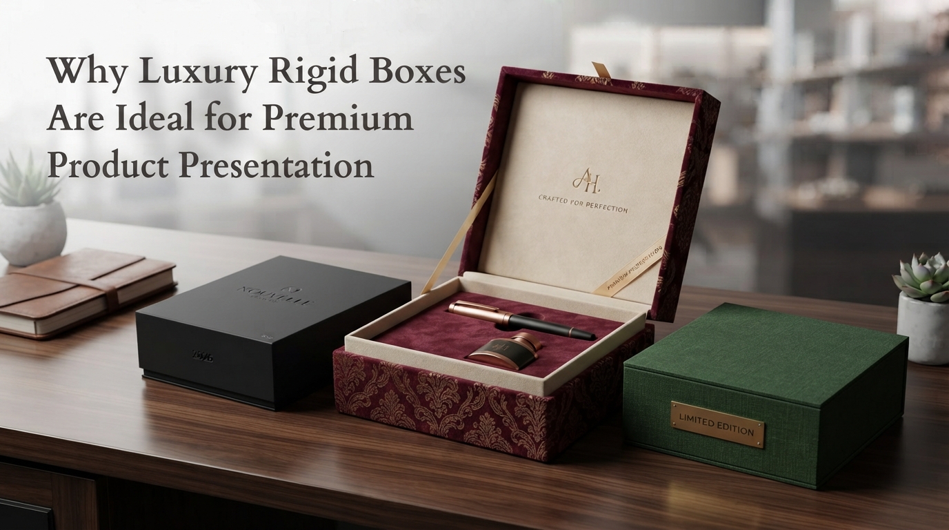 Why Luxury Rigid Boxes Are Ideal for Premium Product Presentation